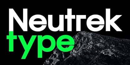 Neutrek Font Poster 1