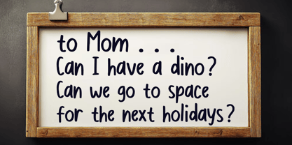 Whiteboard Marker Font Poster 2