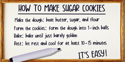 Whiteboard Marker Font Poster 3