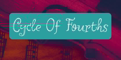 Cycle Of Fourths Font Poster 1