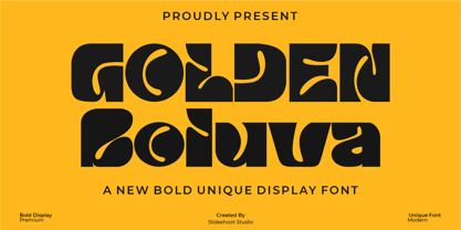 Golden Boluva Font Poster 1