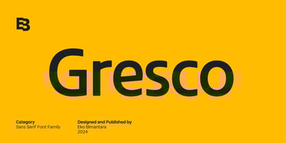Gresco Font Poster 1
