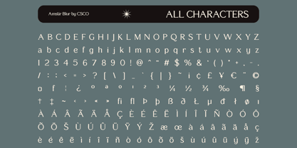 Amstir Blur Font Poster 6