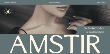 Amstir Blur Font Poster 1