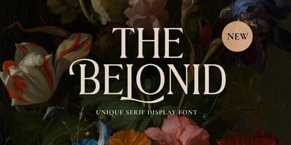 The Belonid Font Poster 1