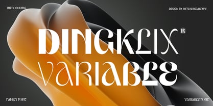 Dingklix Variable Font Poster 1