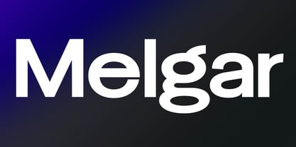 Melgar Display Font Poster 1