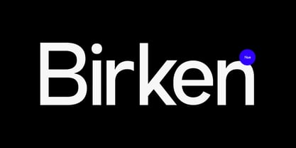 Birken Nue Font Poster 1