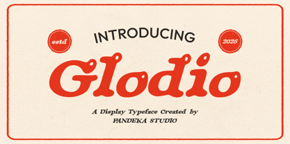 Glodio Font Poster 1