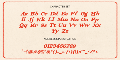 Glodio Font Poster 8