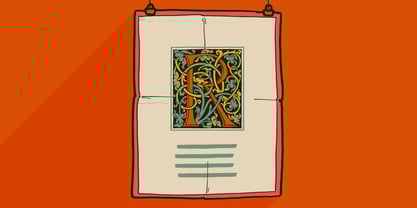 Venice Dropcaps Font Poster 11