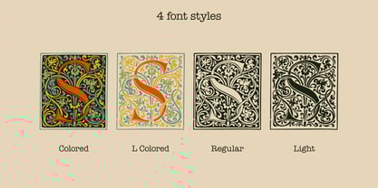 Venice Dropcaps Font Poster 9