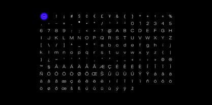 Blauer Nue Font Poster 9