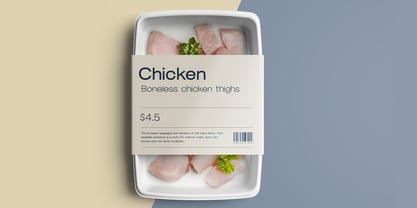 Blauer Nue Font Poster 2