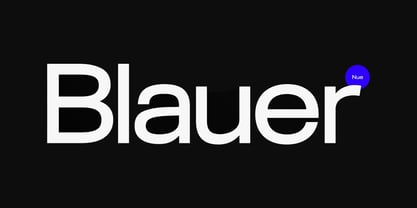 Blauer Nue Font Poster 4