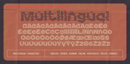 Echo Stripes Font Poster 6