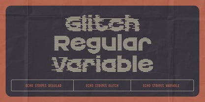 Echo Stripes Font Poster 4