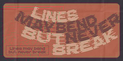 Echo Stripes Font Poster 5