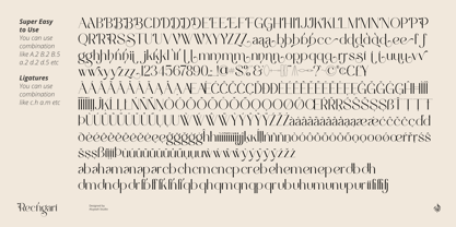 Al Rechgart Font Poster 15