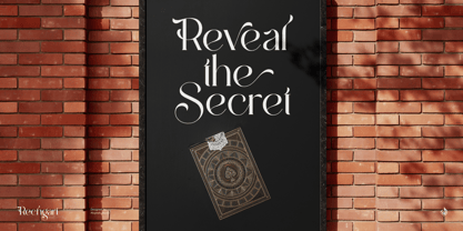 Al Rechgart Font Poster 7