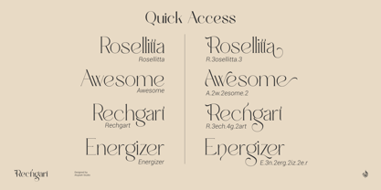 Al Rechgart Font Poster 13