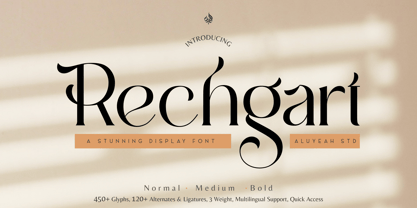 Al Rechgart Font Poster 1
