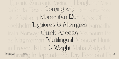 Al Rechgart Font Poster 5