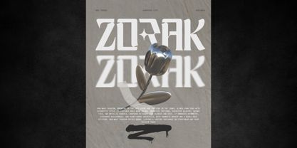 Grafis Techno Font Poster 3