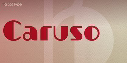 Caruso Font Poster 1