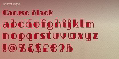 Caruso Font Poster 5