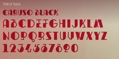 Caruso Font Poster 3