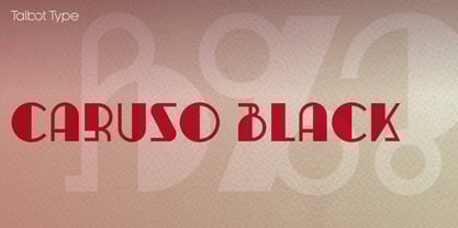 Caruso Font Poster 2