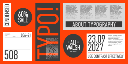 Din Condensed Font Poster 7