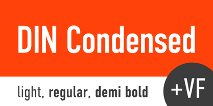 Din Condensed Font Poster 1