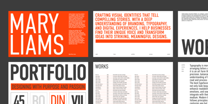 Din Condensed Font Poster 5