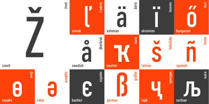 Din Condensed Font Poster 2