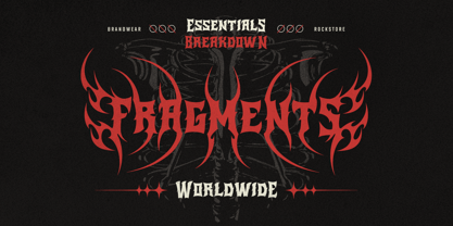 Redband Font Poster 2