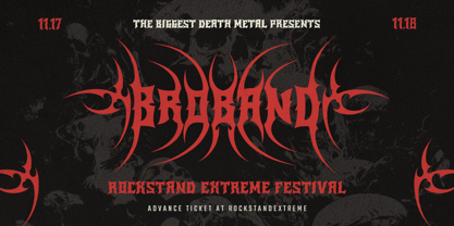 Redband Font Poster 4