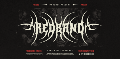 Redband Font Poster 1