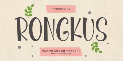 MC Rongkus Font Poster 1