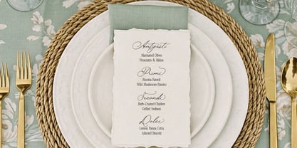 Rose Orchard Garden Bold Font Poster 11