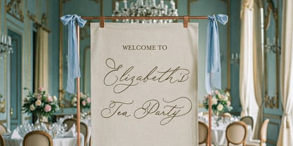Rose Orchard Garden Bold Font Poster 5