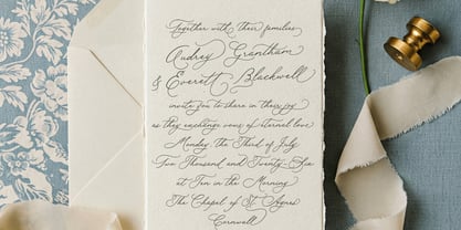Rose Orchard Garden Bold Font Poster 12