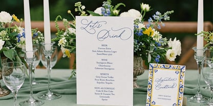Rose Orchard Garden Bold Font Poster 7
