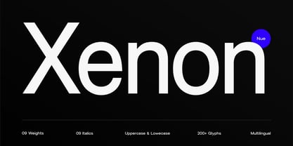 Xenon Nue Font Poster 1