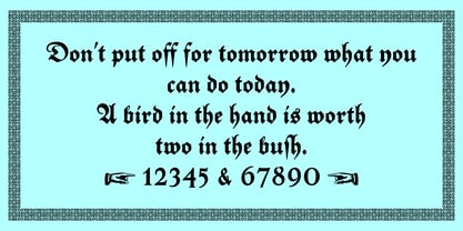 Tiemann Fraktur Font Poster 6