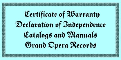 Tiemann Fraktur Font Poster 2