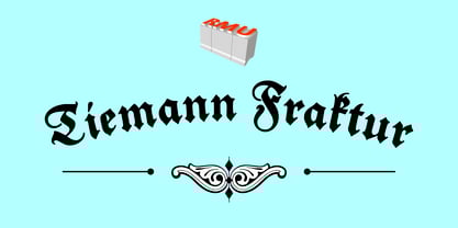 Tiemann Fraktur Font Poster 1