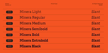 Minera Font Poster 4