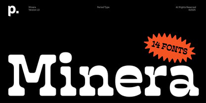 Minera Font Poster 1